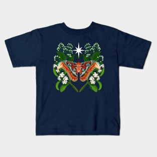 Atlas Moth in the Stars Kids T-Shirt